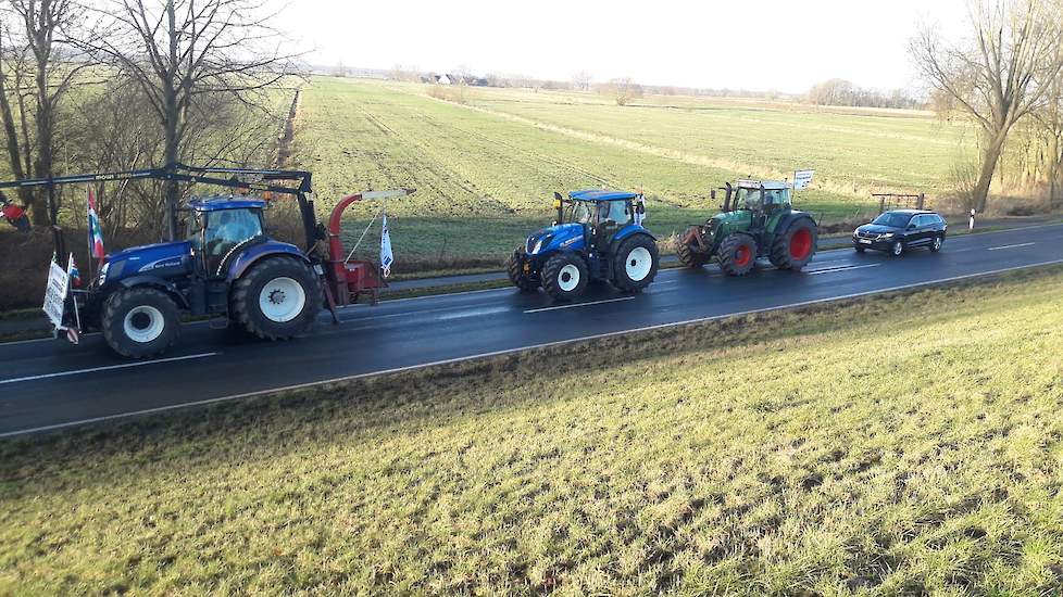 Trekkers onderweg naar Bremen.