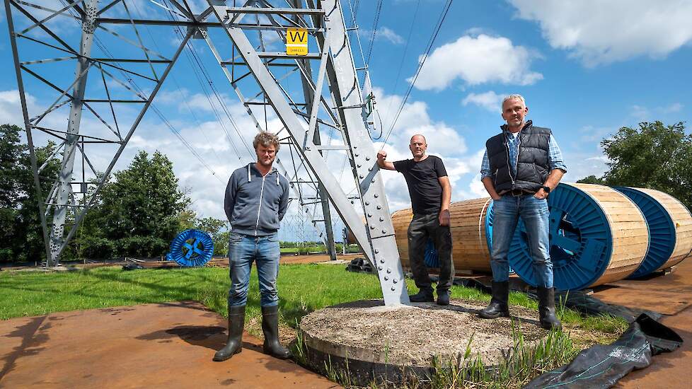 Boeren René Sonneveld, Jan Meester en Stef Griffioen.