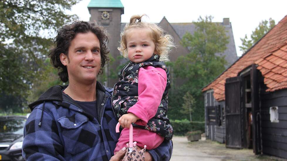 Met dochter.