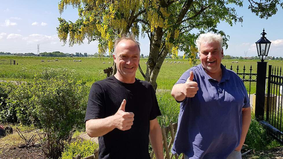 Boer Geert (links) en boer Geert-Jan.