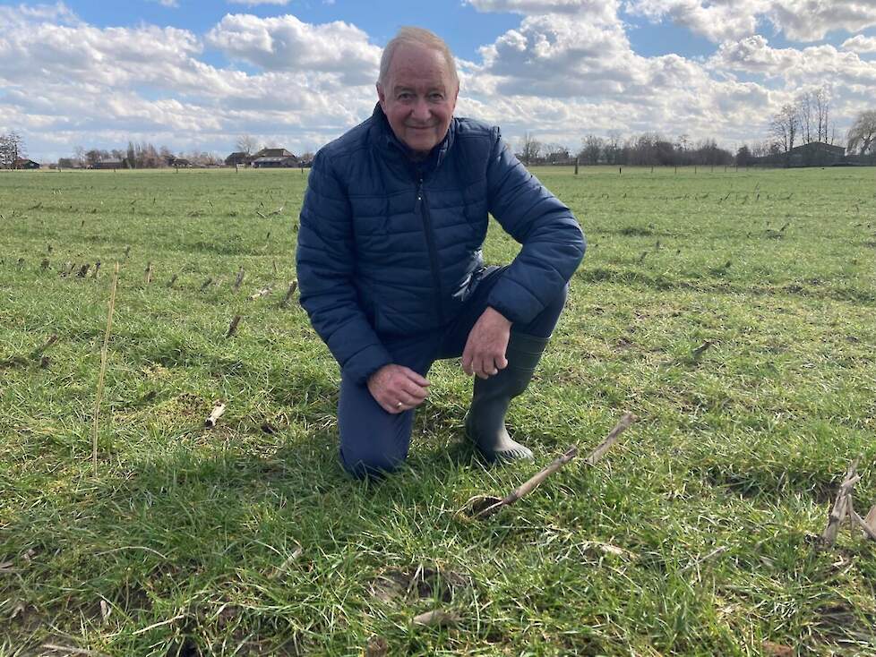 Bram koudijs bij het eerste ei in Gelderland.