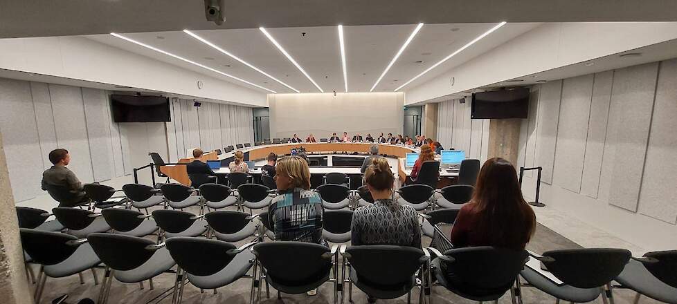 Voor het debat is niet veel publieke belangstelling.