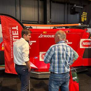 Ruimte voor gesprek met potentiële klanten.