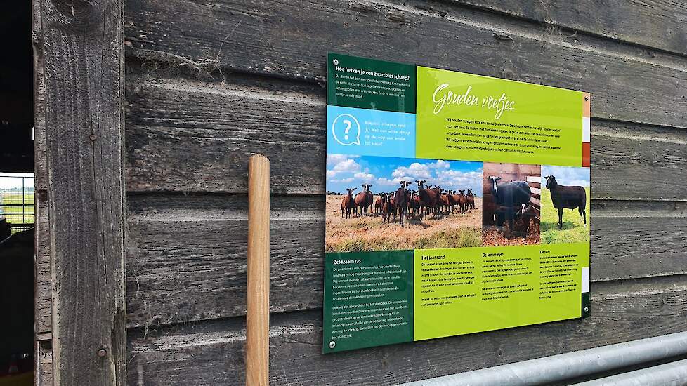 Informatieborden bij Hoeve Kazan.