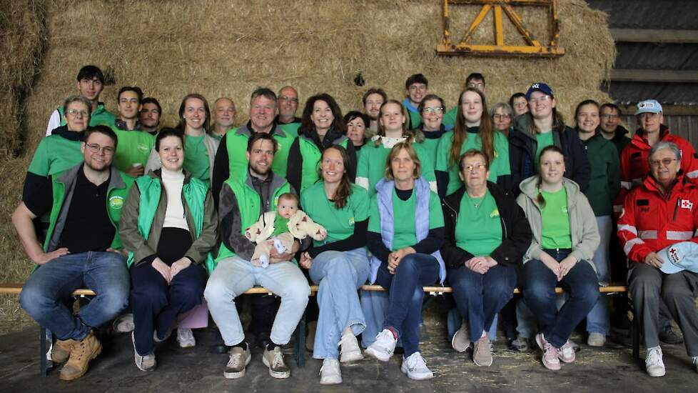 Het team dat de Campina-dag organiseerde in Oostburg (ZL)